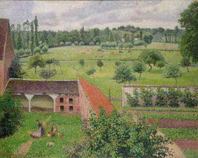 View from my Window, Éragny-sur-Epte by Camille Jacob Pissarro